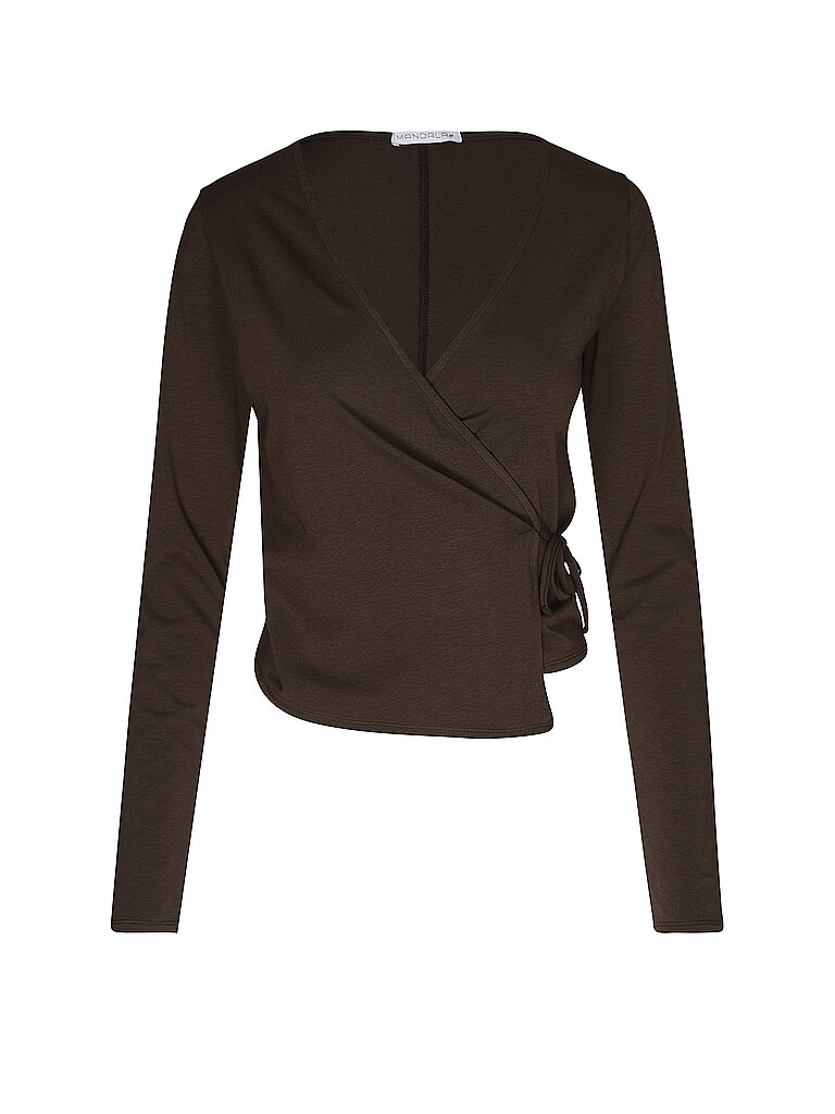 mandala MANDALA Damen Yoga Wickeljacke New Wrap braun | XS, braun