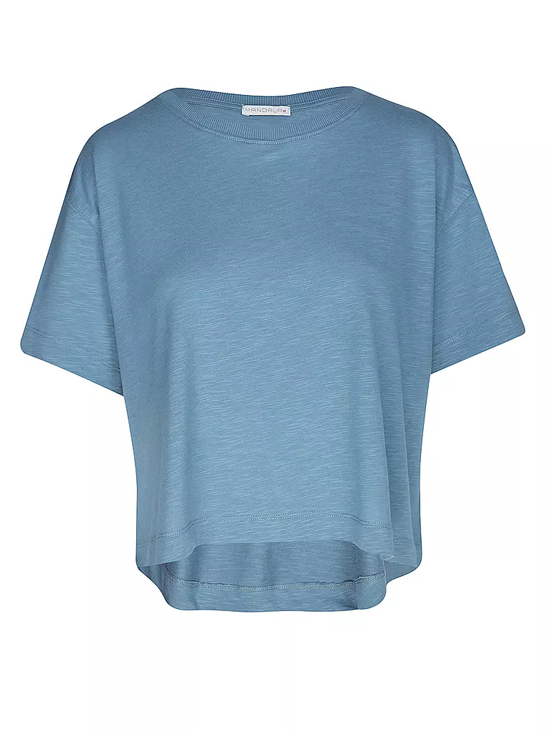 MANDALA | Damen T-Shirt Boxy | hellblau
