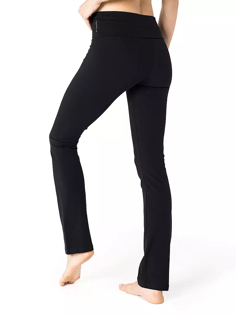 MANDALA | Damen Yoga Hose Classic Rolldown | schwarz