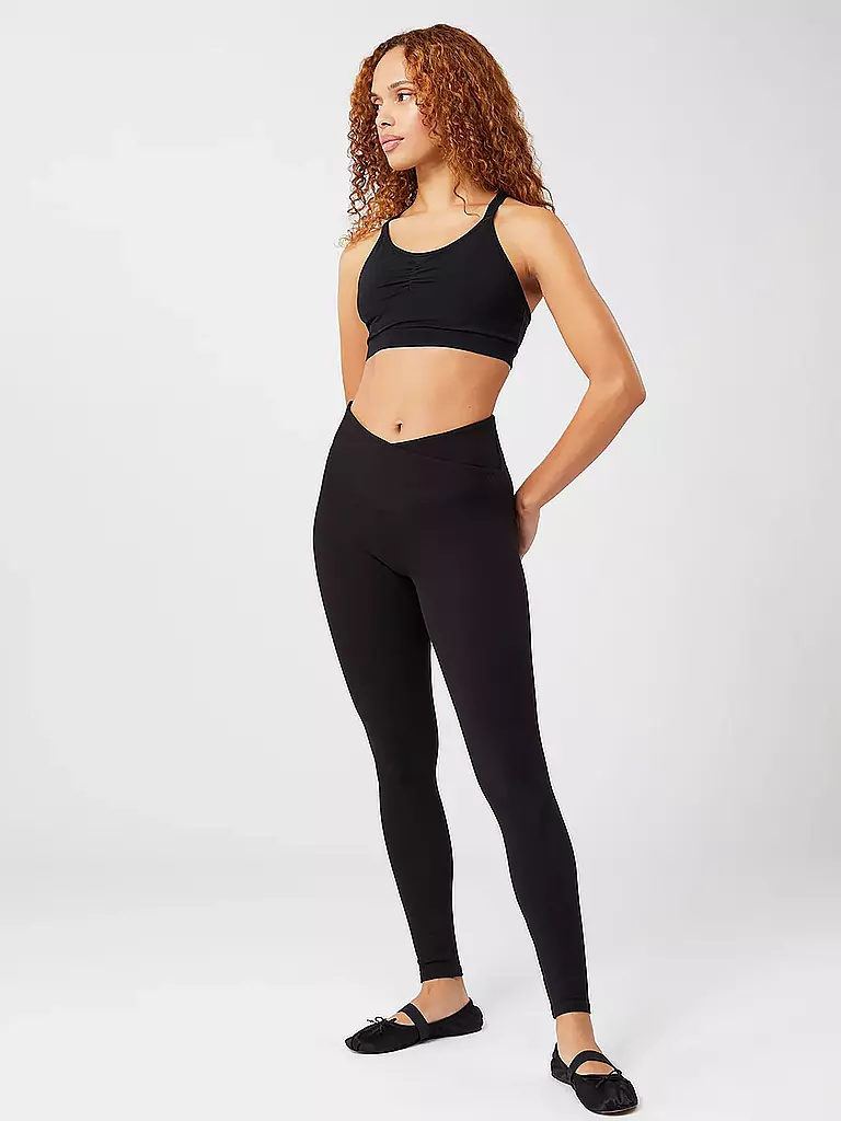 MANDALA | Damen Yoga Hose Classic Rolldown | schwarz