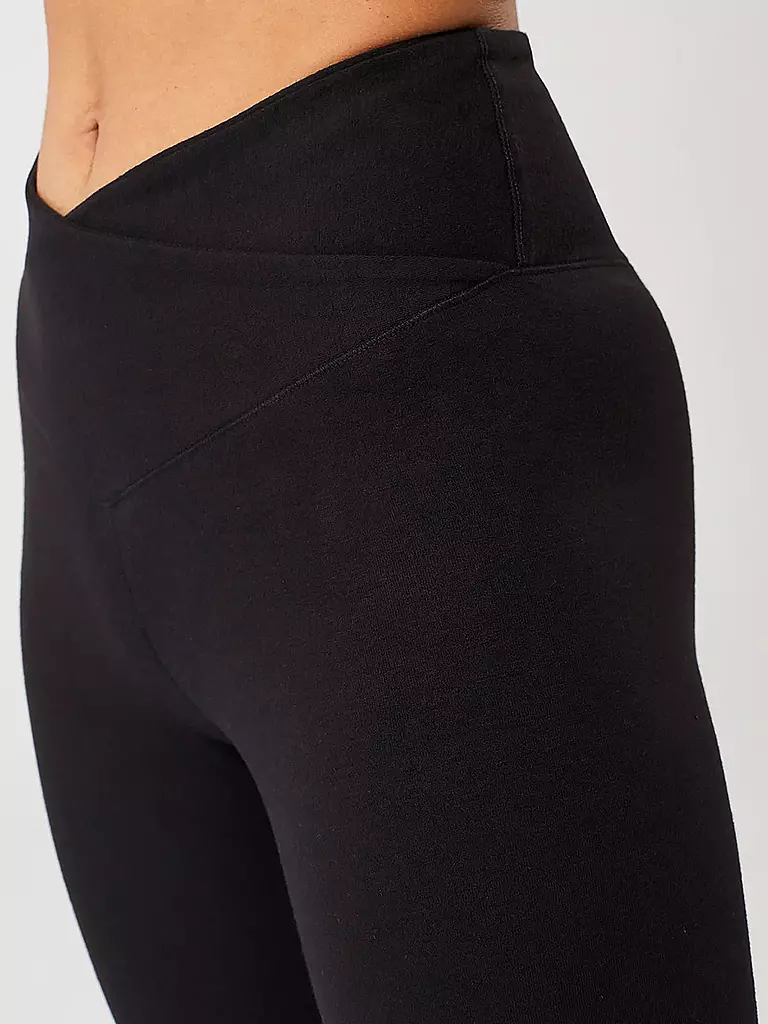 MANDALA | Damen Yoga Hose Classic Rolldown | schwarz