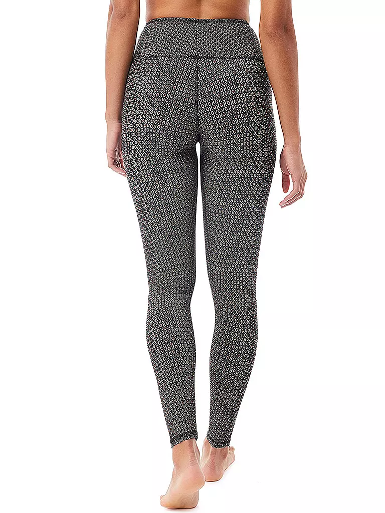 MANDALA | Damen Yoga Tight Printed | dunkelrot