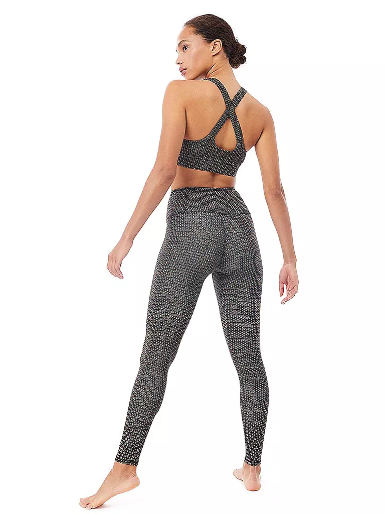 MANDALA | Damen Yoga Tight Printed | dunkelrot