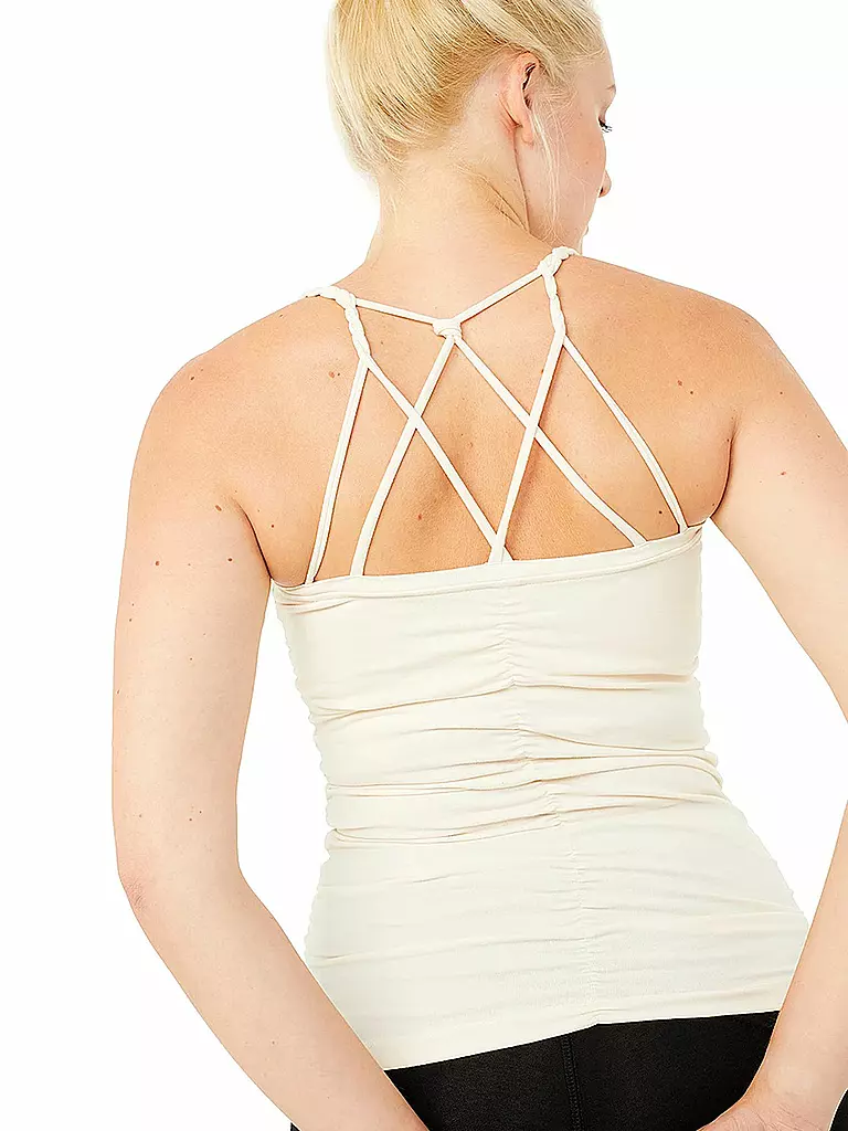 MANDALA | Damen Yoga Top Cable | beige