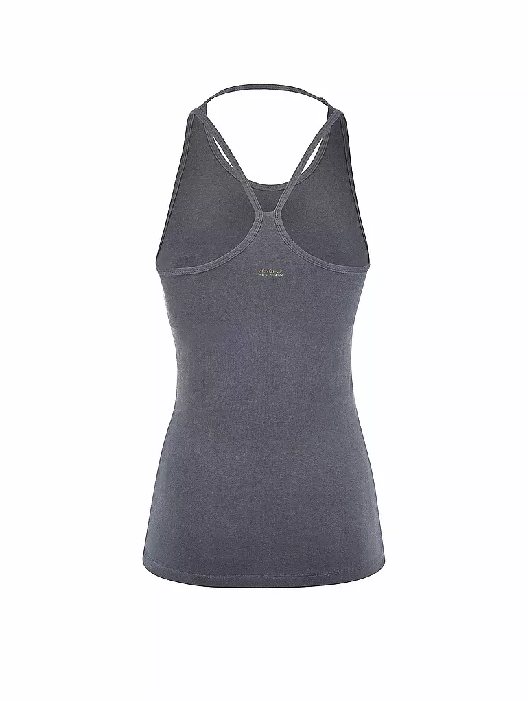 MANDALA | Damen Yoga Top Extra Long | grau