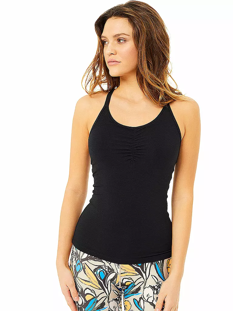 MANDALA | Damen Yoga Top Infinity | schwarz