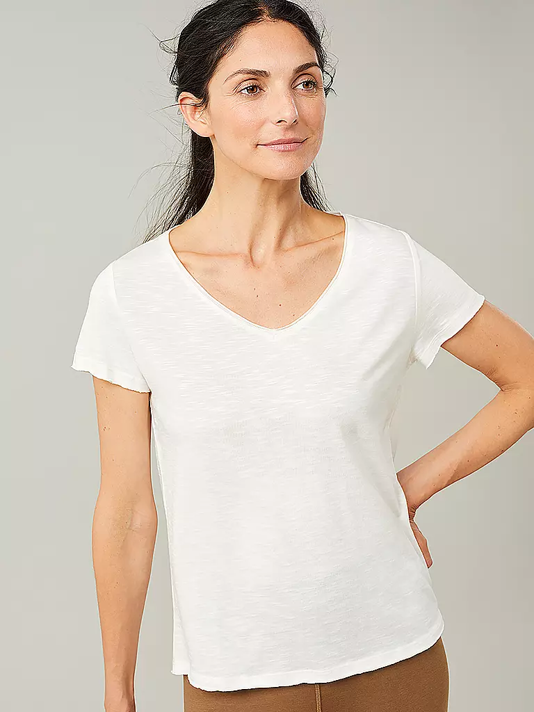 MANDALA | Damen Yoga-Shirt Basic | weiss