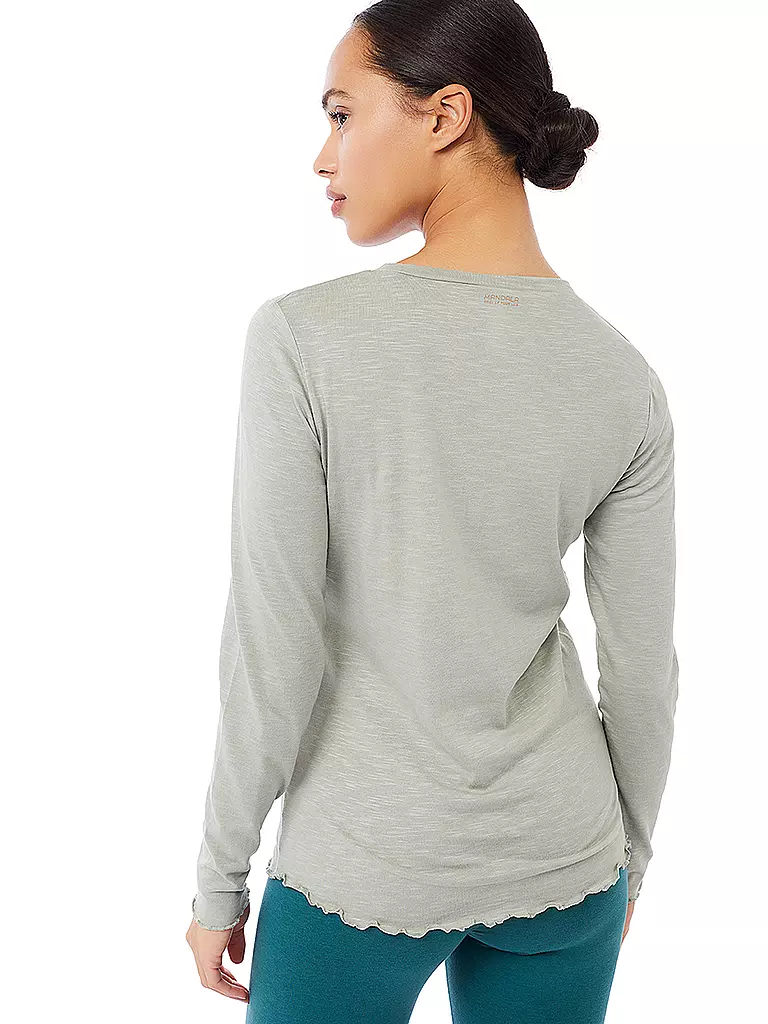 MANDALA | Damen Yogashirt French | hellgrün