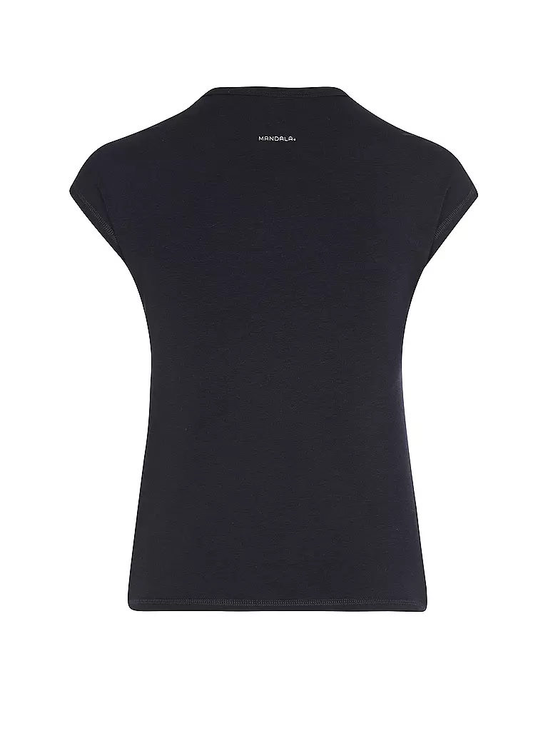 MANDALA | Damen Yogashirt Slim Fit | dunkelblau