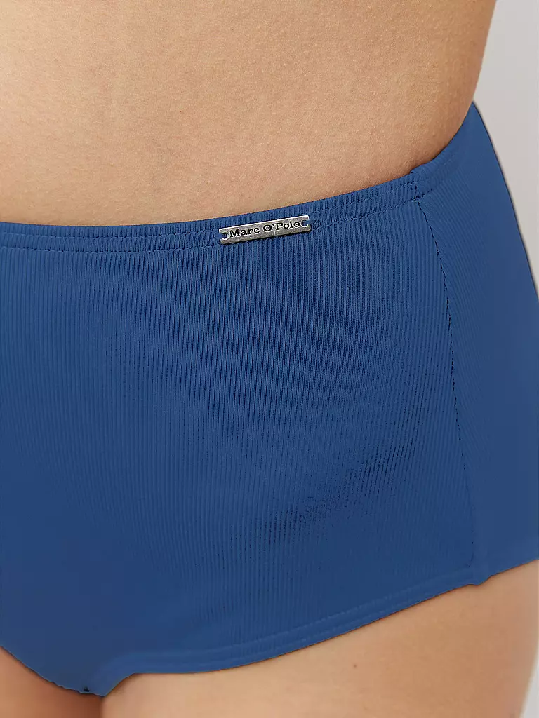 MARC O'POLO | Damen Bikinihose High Waist | blau