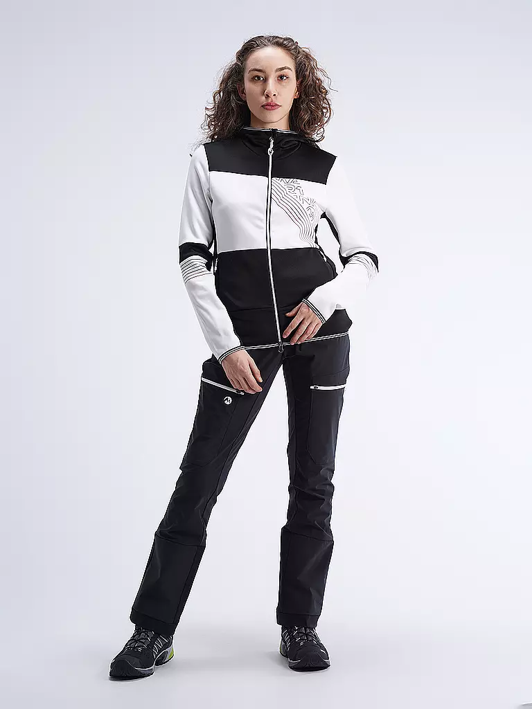 MARTINI | Damen Fleecejacke Adamello Hoodie | weiss