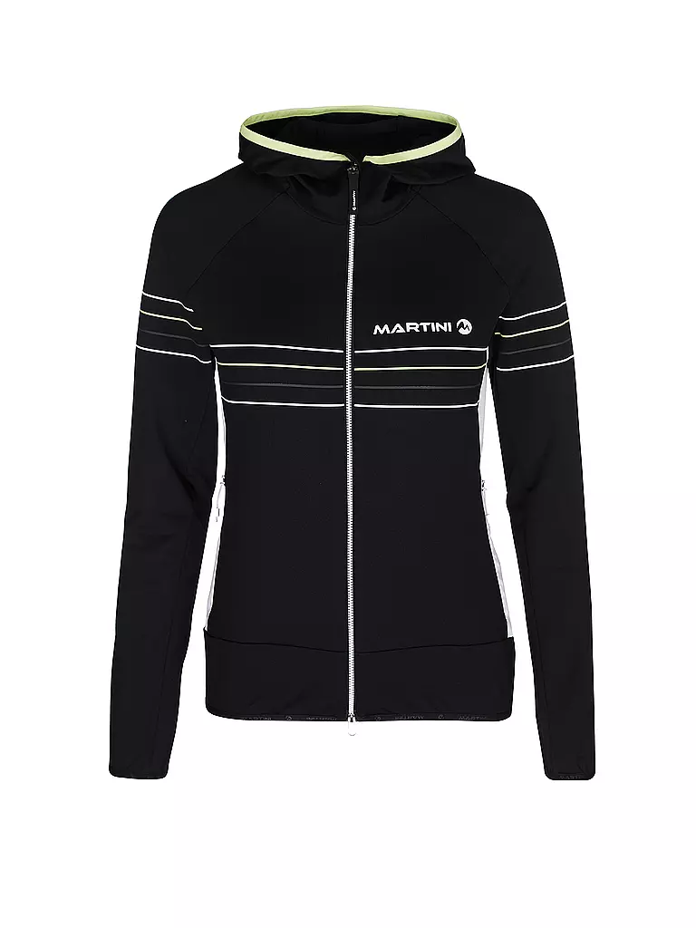 MARTINI | Damen Fleecejacke Go Big Hoodie | schwarz