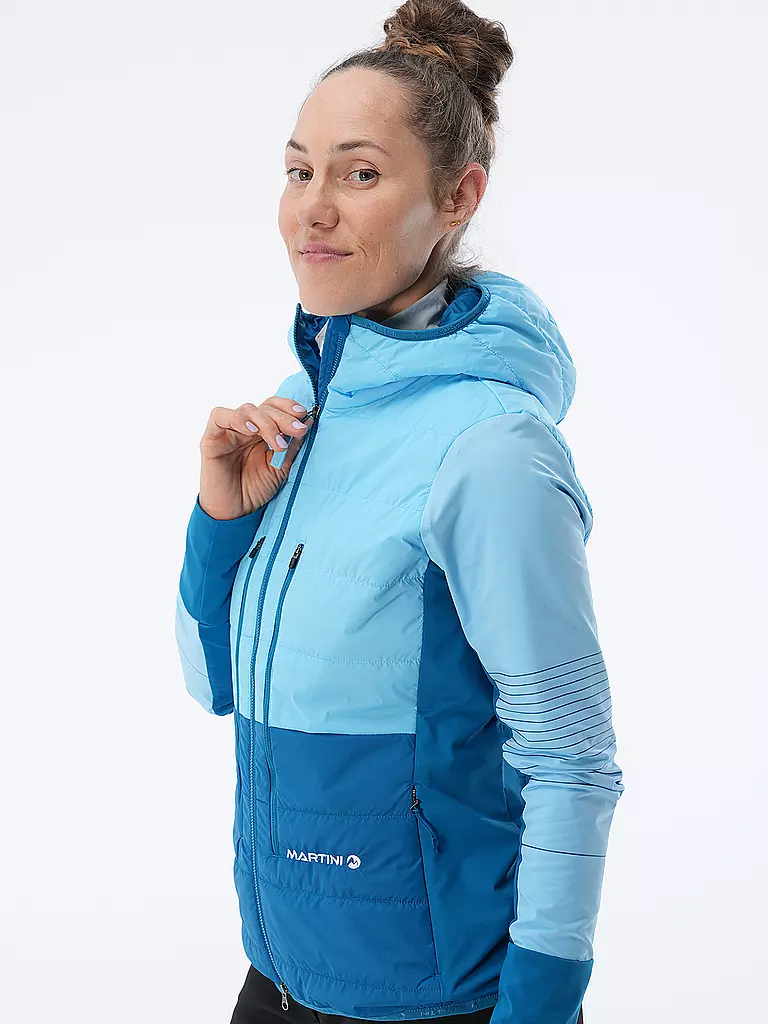 MARTINI | Damen Hybridjacke Mistral PL Hoodie | petrol