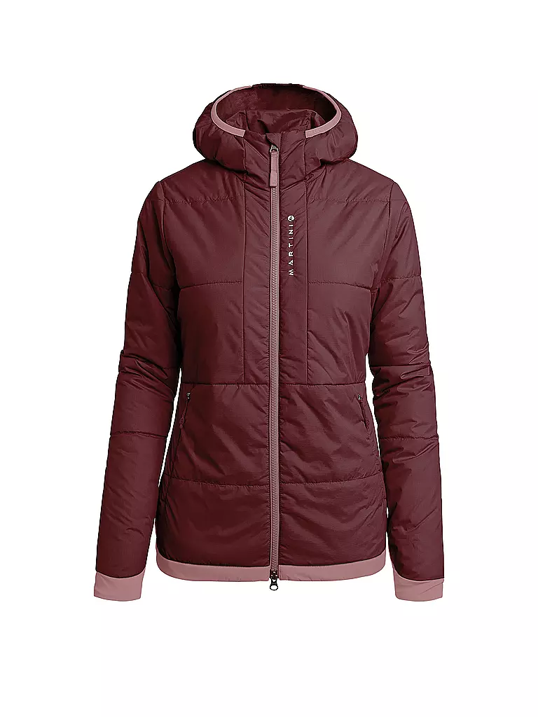 MARTINI | Damen Touren Hybridjacke Vesuv Hoodie | dunkelrot