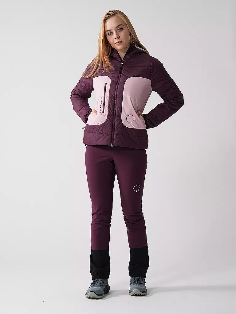 MARTINI | Damen Touren Isojacke Argon G-LOFT® Hoodie | beere