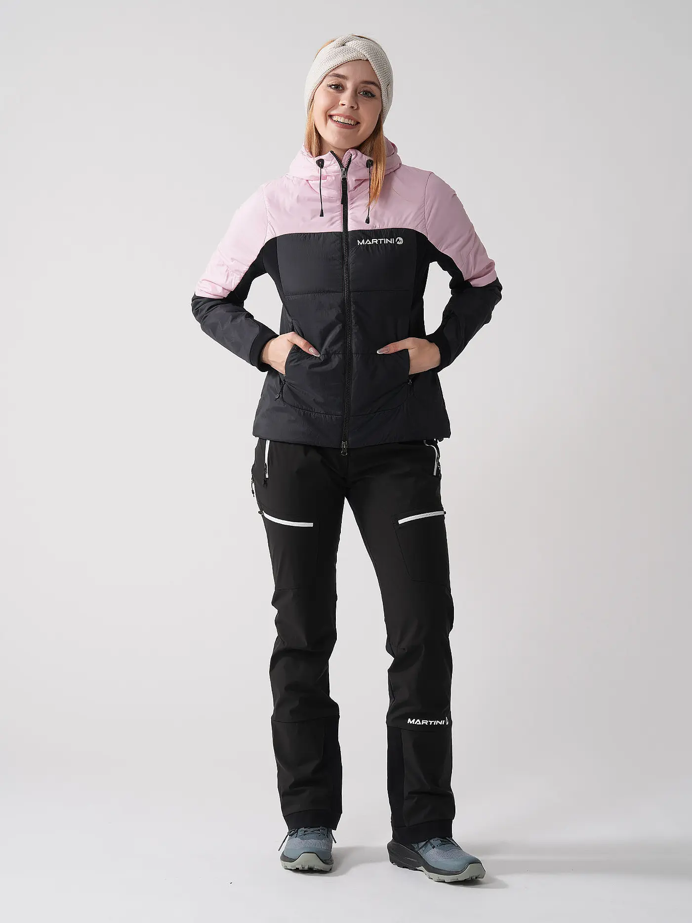 MARTINI | Damen Touren Isojacke Yalca PL Hoodie | rosa