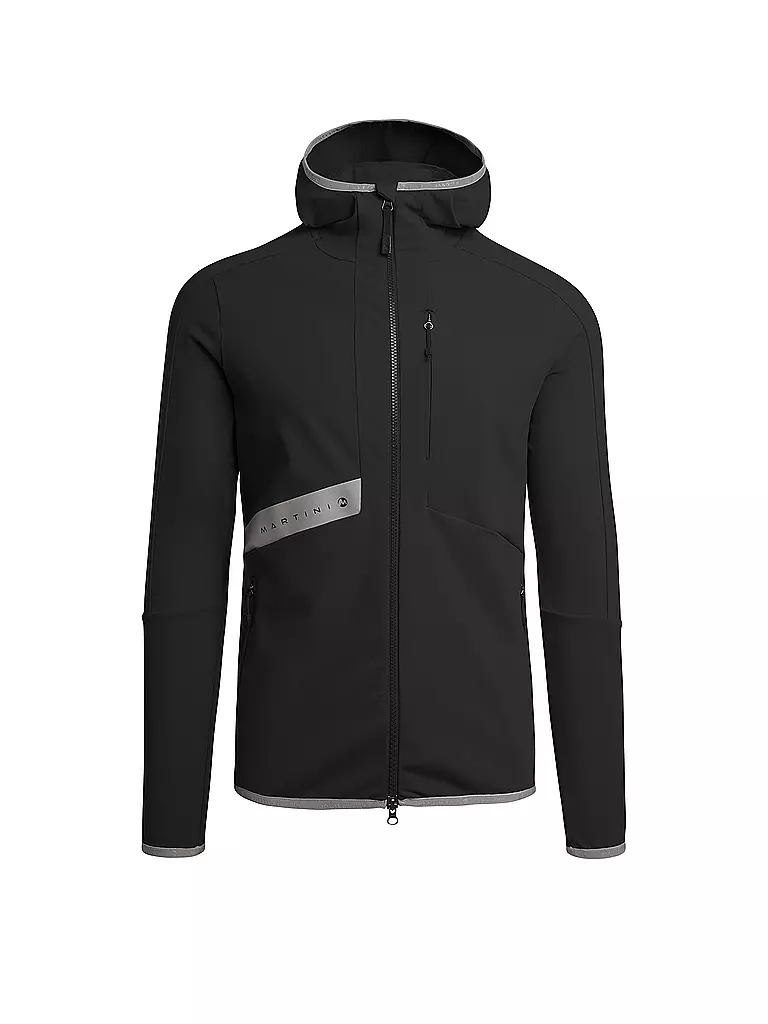 MARTINI | Herren Fleecejacke Feel Free Hoodie | schwarz