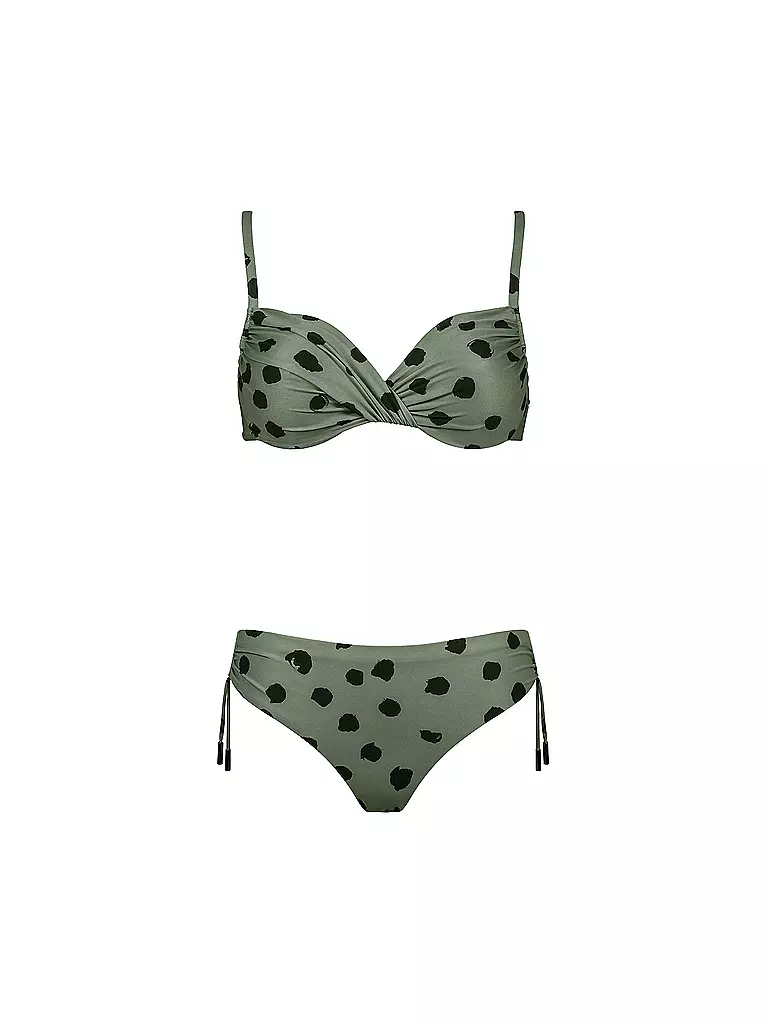 MARYAN MEHLHORN | Damen Bikini Punk De Fleurs Wire | grün