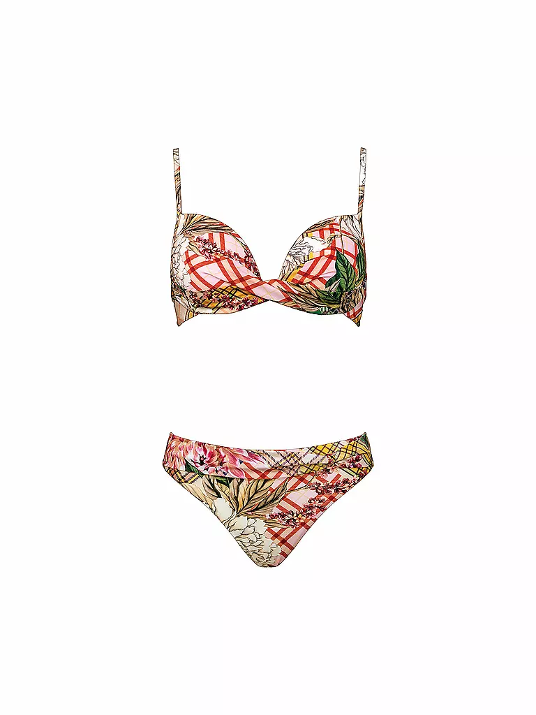 MARYAN MEHLHORN | Damen Bikini Punk de Fleurs | rosa