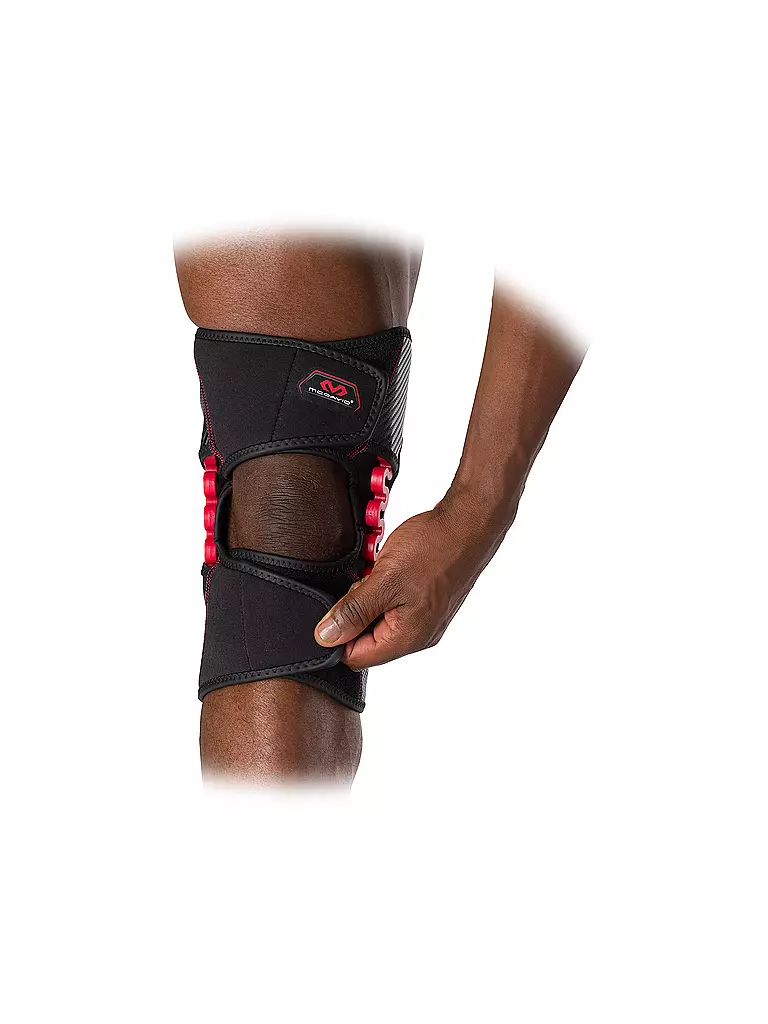 MC DAVID | Kniebandage mit Federscharnier Easy-On | schwarz