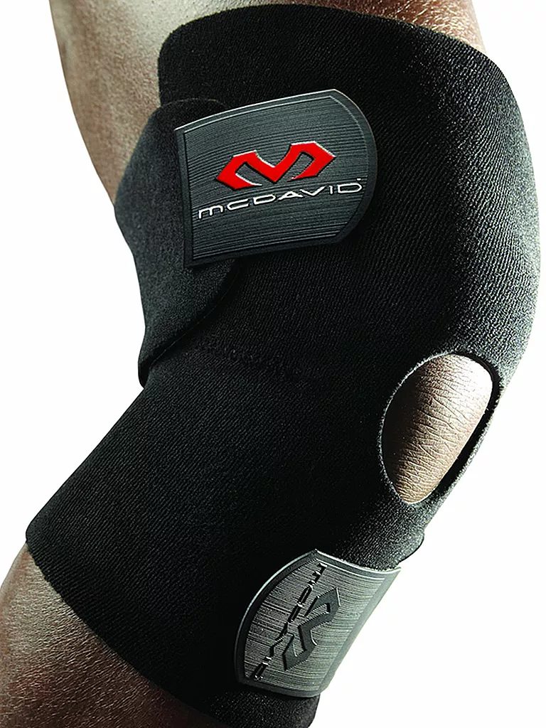 MC DAVID | Kniebandage mit Klettverschluss | schwarz