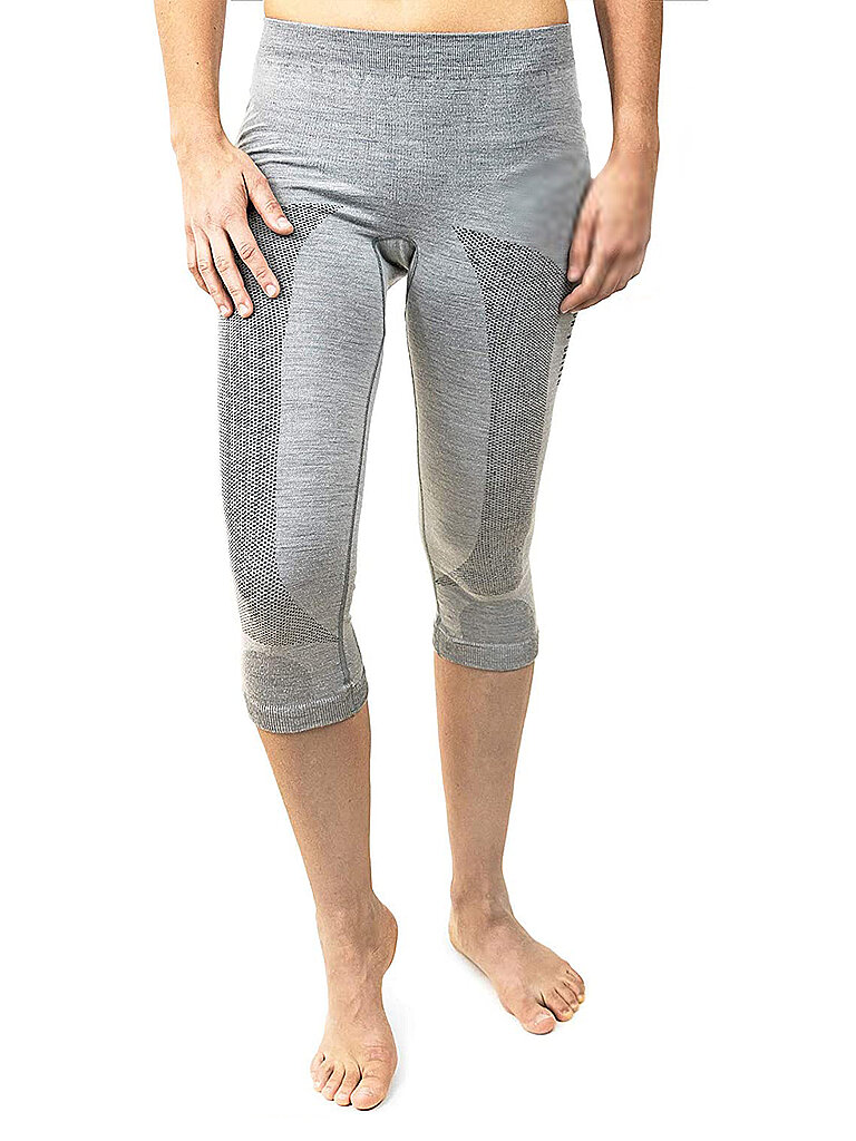 MERINO & MORE MERINO & MORE Damen Funktionsunterhose 3/4 grau | S, grau