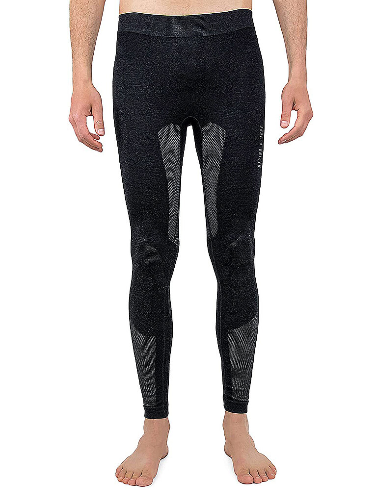 MERINO & MORE MERINO & MORE Herren Funktionsunterhose lang schwarz | S, schwarz