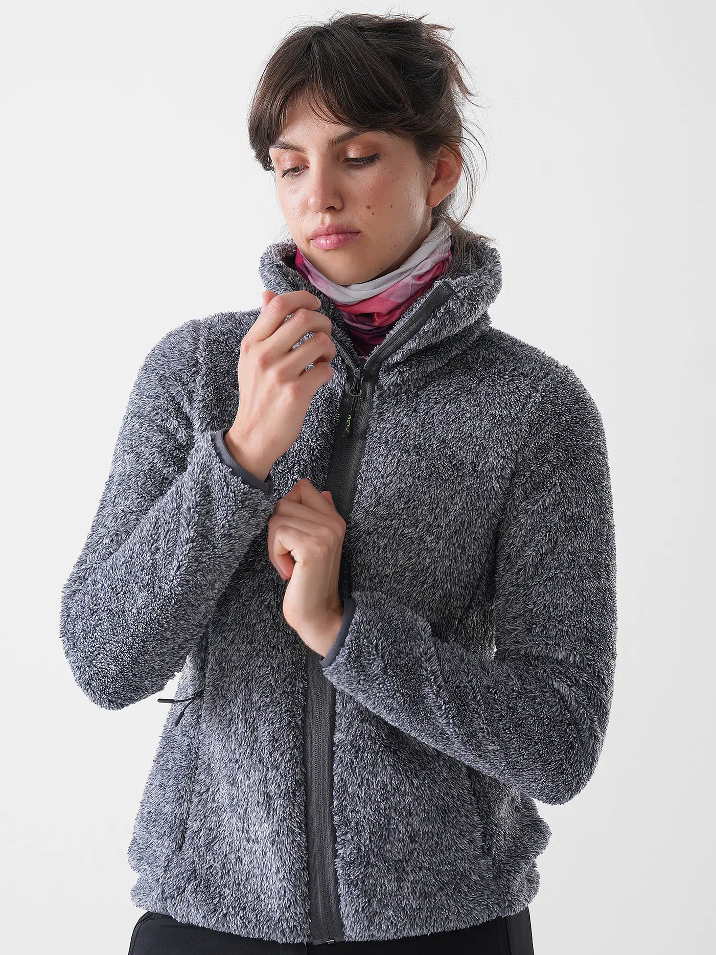 MERU |  Damen Fleecejacke Narbone TT Teddy | grau