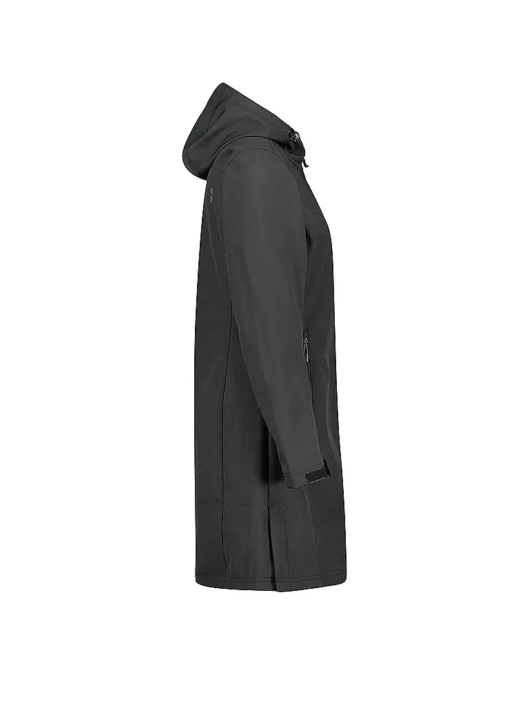 MERU |  Damen Softshellmantel Brest  | schwarz