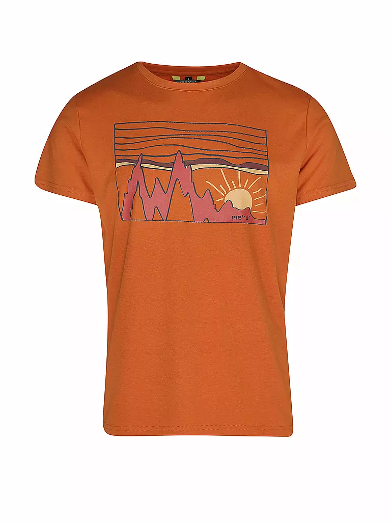 MERU |  Herren T-Shirt Moss  | orange