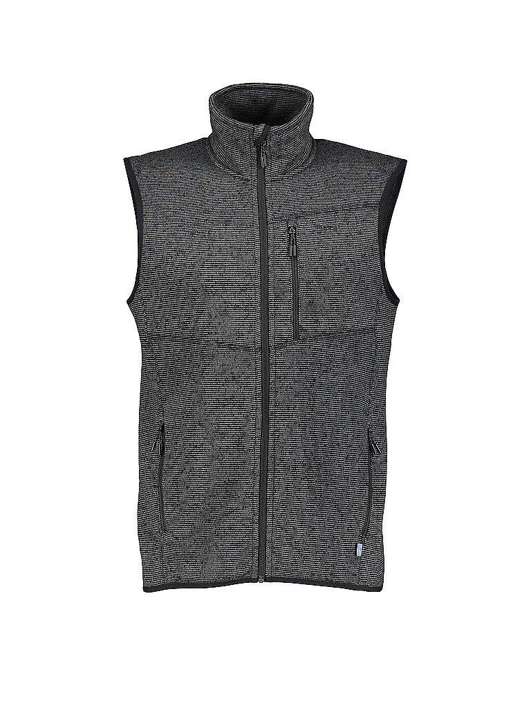 Meru MERU Herren Weste Bergen Strickfleece schwarz | 4XL, schwarz