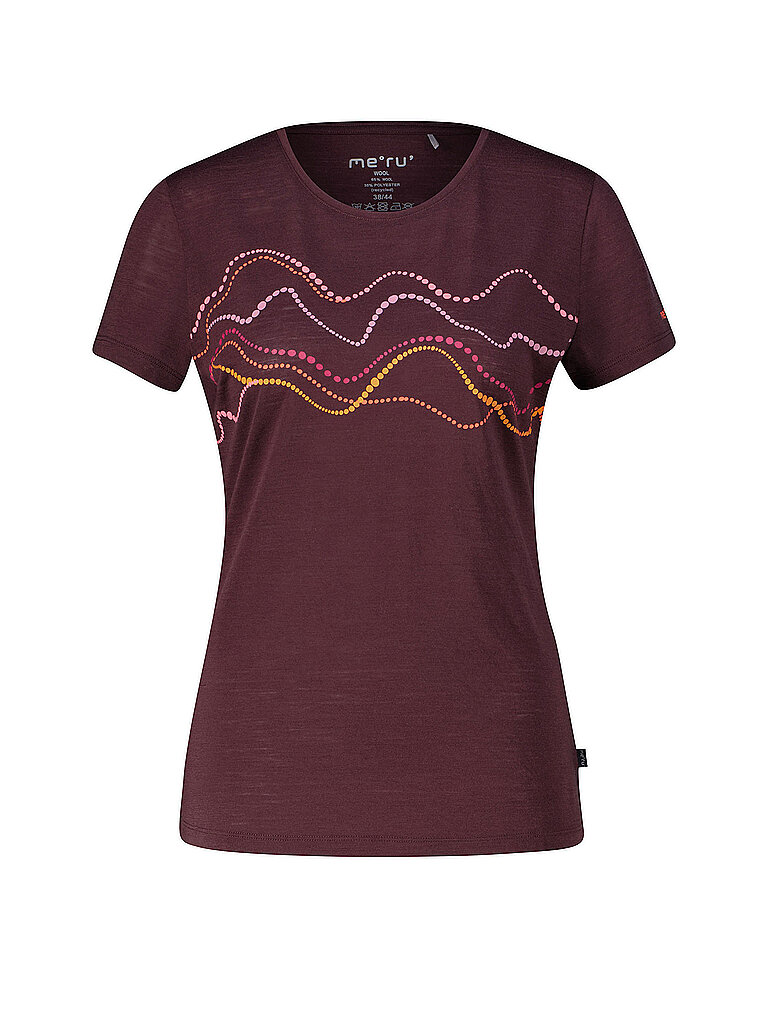 MERU Damen Funktionsshirt Trelleborg Woolmix braun | 46