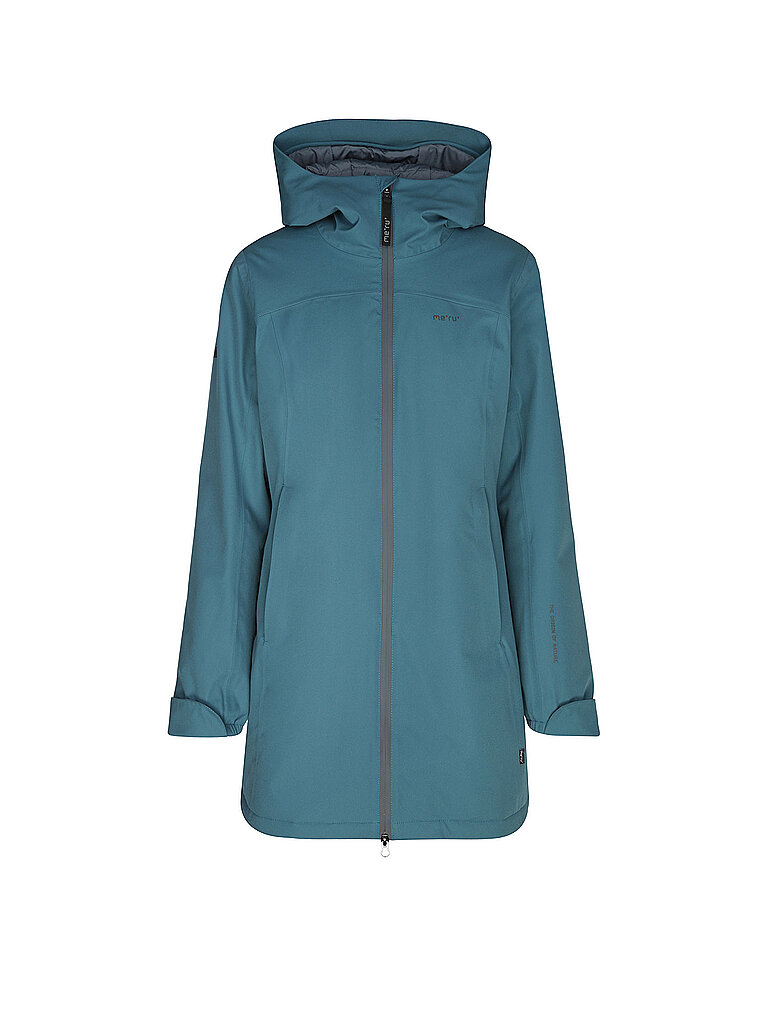 Meru MERU Damen Wintermantel Nora Hoodie petrol | 40, petrol