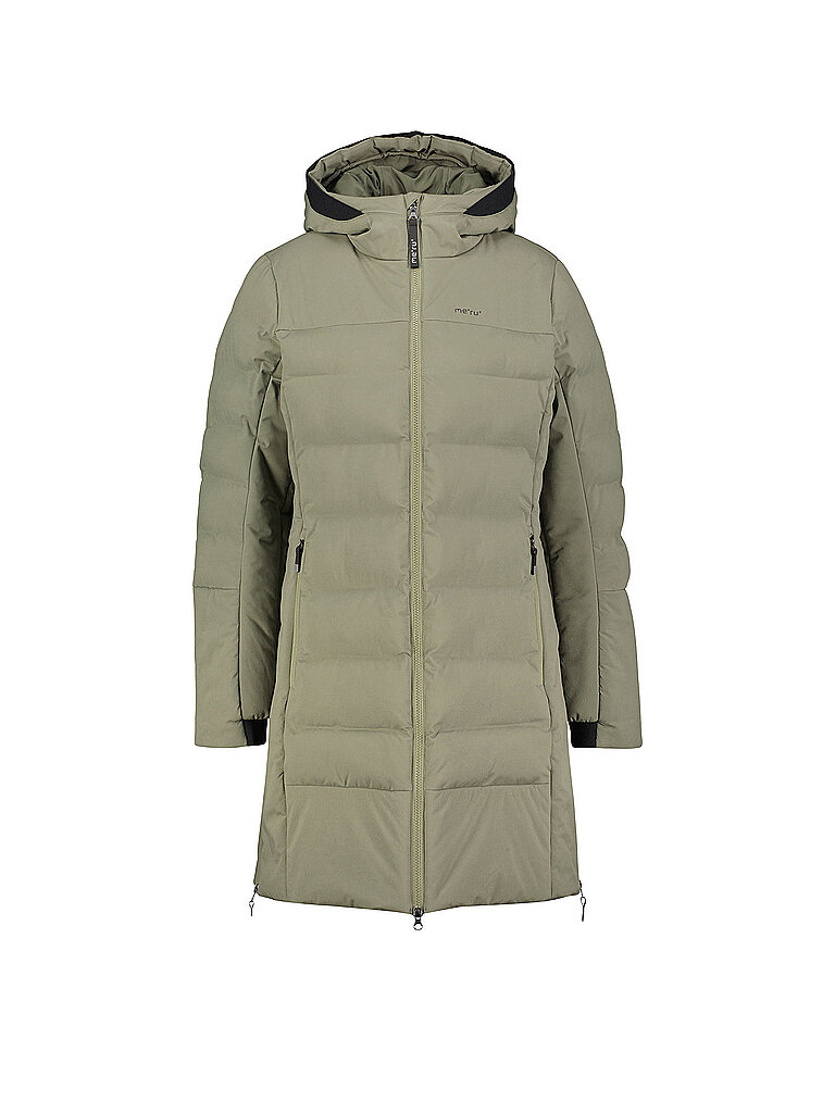 Meru MERU Damen Wintermantel Esbjerg Hoodie dunkelgrün | 44, dunkelgrün
