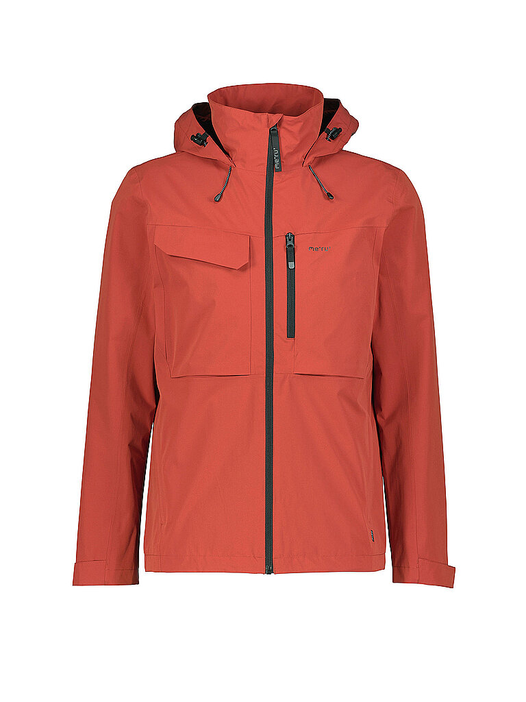 Meru MERU Herren Wanderjacke Abrantes 2L Hoodie dunkelrot | 50, dunkelrot