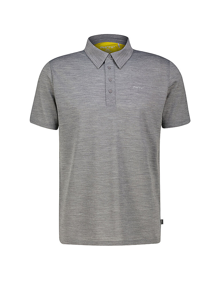 Meru MERU Herren Funktionspolo Monforte Woolmix grau | S, grau