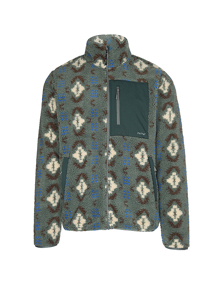 Meru MERU Herren Fleecejacke Rennes dunkelgrün | S, dunkelgrün