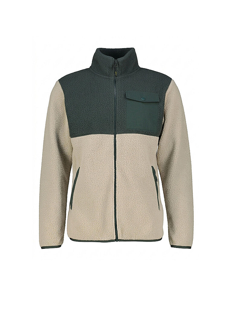 Meru MERU Herren Fleecejacke Quimper Sherpa Block grau | S, grau
