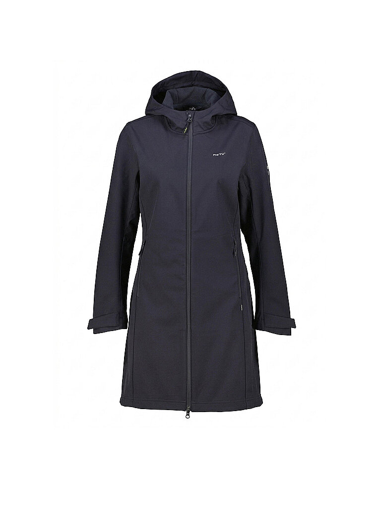 MERU Damen Softshellmantel Bordeaux Hoodie dunkelblau | 34