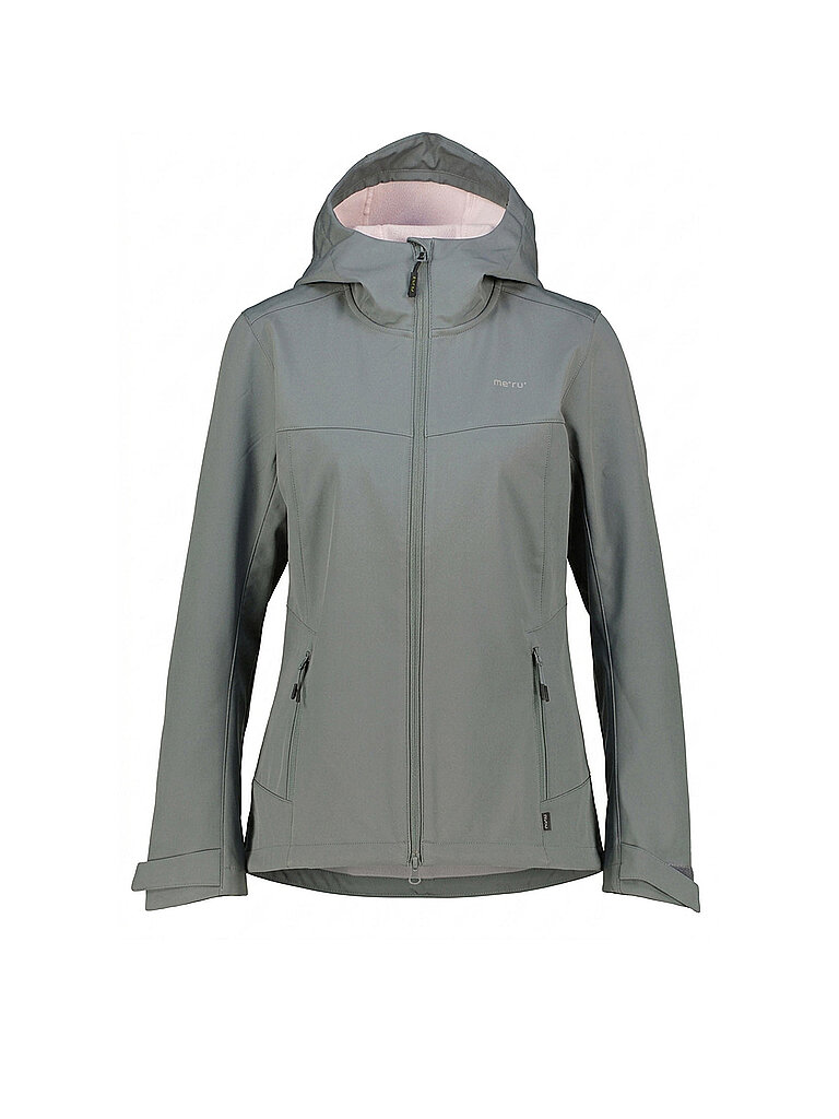 Meru MERU Damen Softshelljacke Bordeaux Hoodie mint | 34, mint