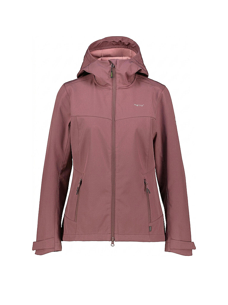 Meru MERU Damen Softshelljacke Bordeaux Hoodie dunkelrot | 36, dunkelrot