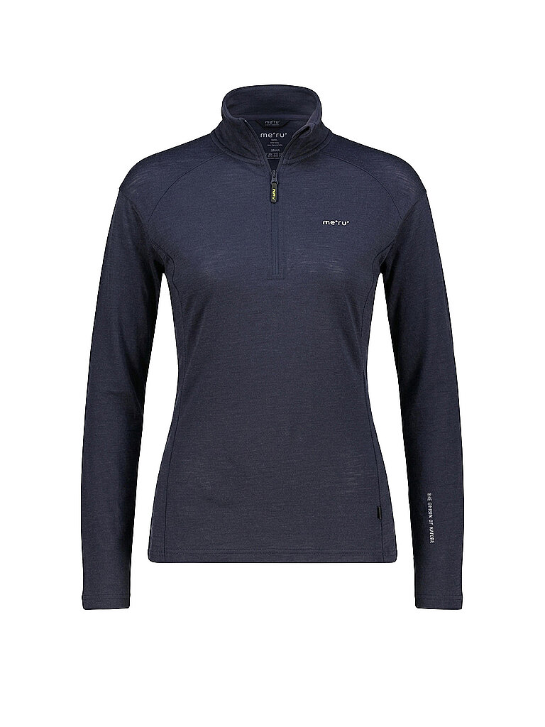 Meru MERU Damen Funktions Zipshirt Vordingborg dunkelblau | 36, dunkelblau