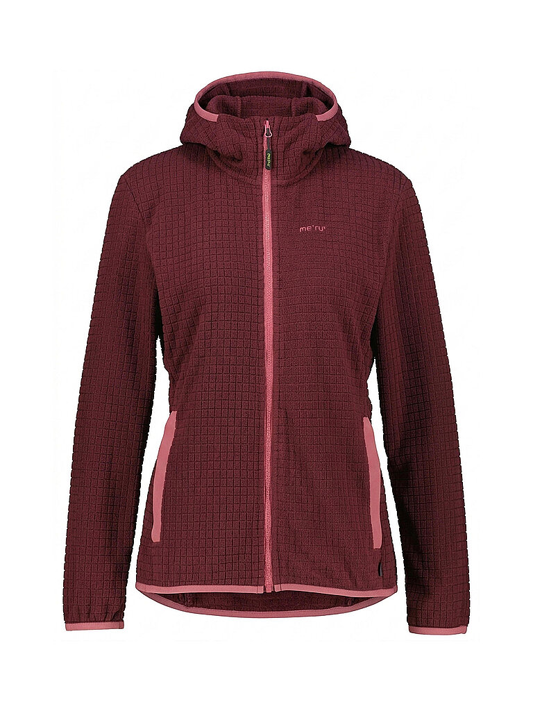 Meru MERU Damen Fleecejacke Jamundi Hoodie dunkelrot | S, dunkelrot