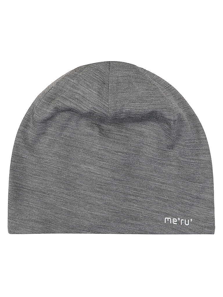 Meru MERU Mütze Ringsted Wool-Mix Uni grau, grau