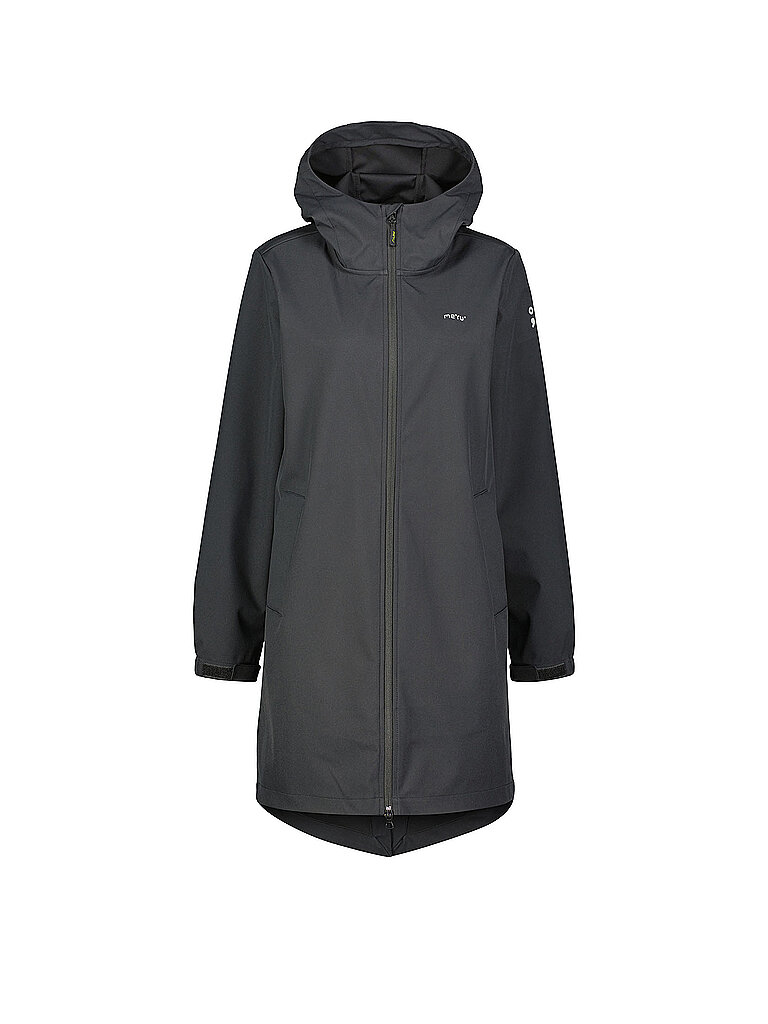 Meru MERU Damen Softshellparka Nancy Hoodie schwarz | 36, schwarz