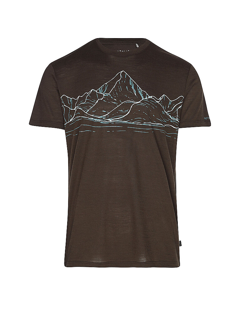 Meru MERU Herren Funktionsshirt Murtosa Woolmix braun | M, braun