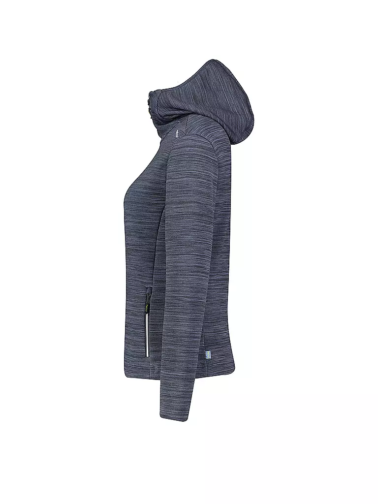 MERU | Damen Fleecejacke Basildon Hoodie | dunkelblau