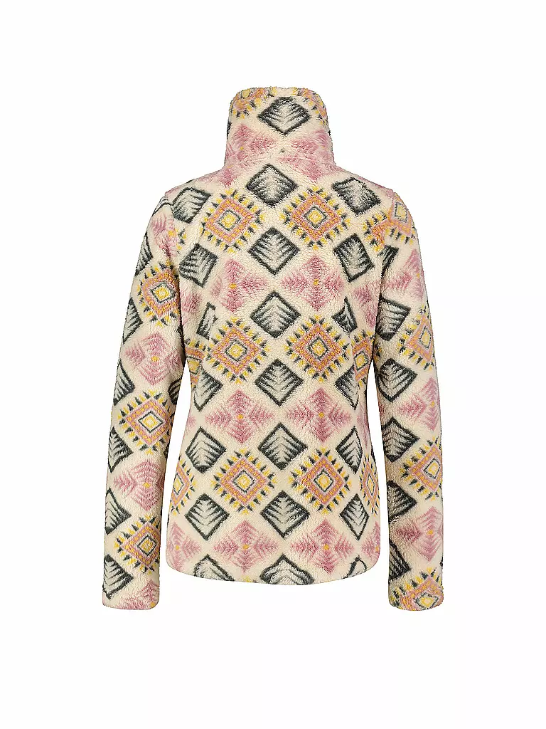 MERU | Damen Fleecejacke Kurgan Print | dunkelgrün