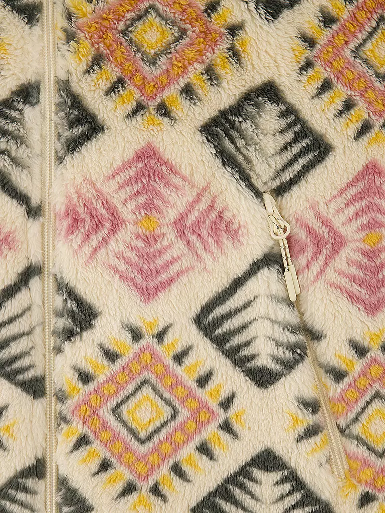 MERU | Damen Fleecejacke Kurgan Print | dunkelgrün
