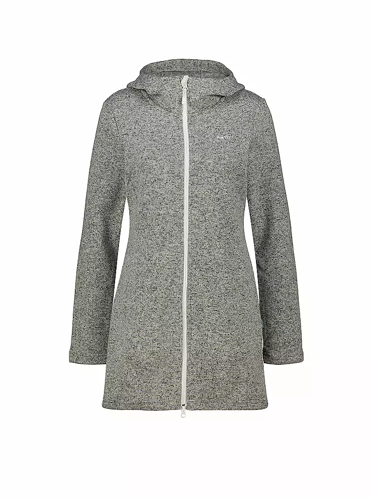 MERU | Damen Fleecejacke lang Bergen | grau